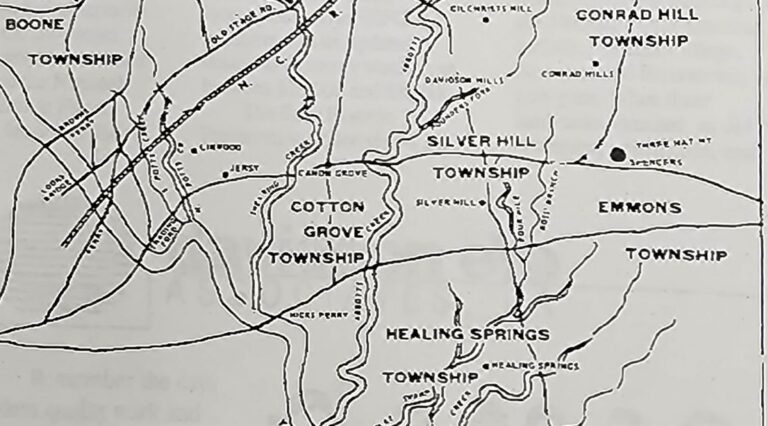 Map showning Jersey Settlement
