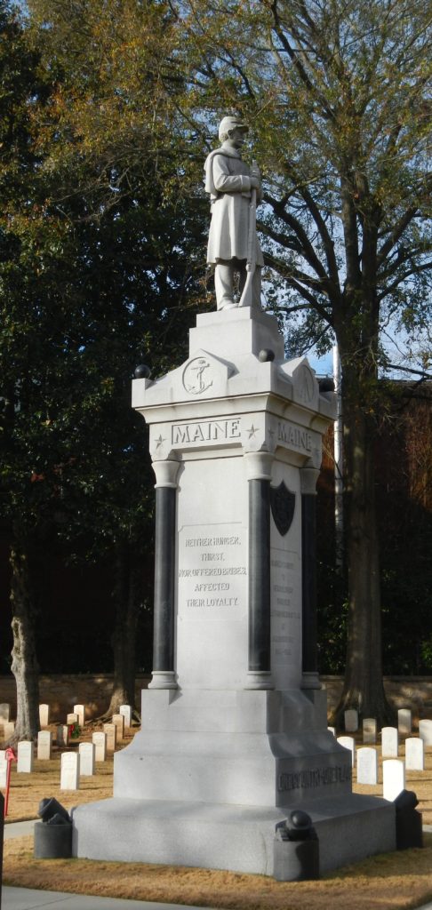 State of Maine's Monument to Fallen Soldiers in Salisbury Prison, Photo taken by Mary Greene